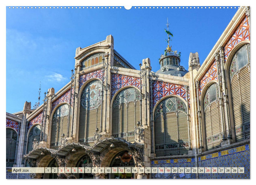 Valencia - sehenswert bei Tag und bei Nacht (CALVENDO Premium Wandkalender 2026)