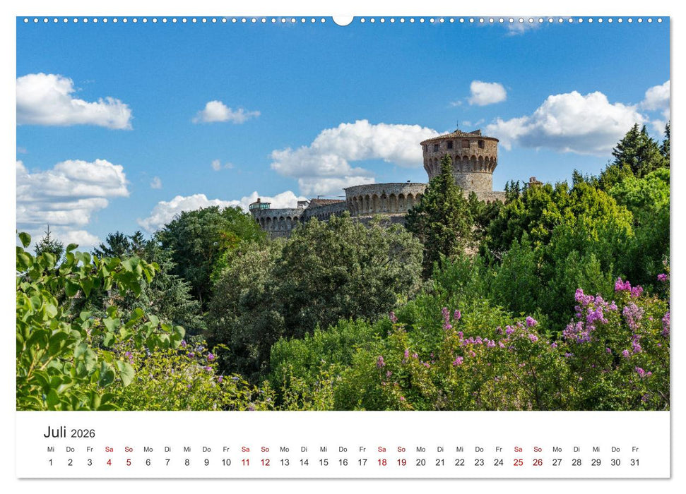 Motive der Toskana (CALVENDO Premium Wandkalender 2026)