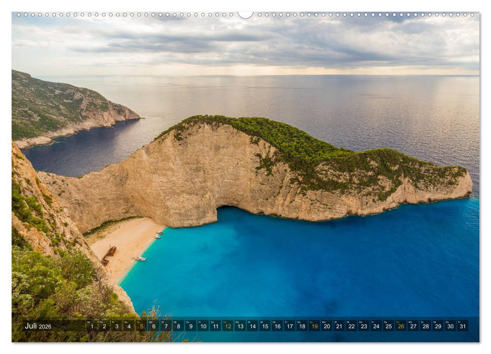 Zakynthos - Griechische Idylle im Ionischen Meer (CALVENDO Premium Wandkalender 2026)