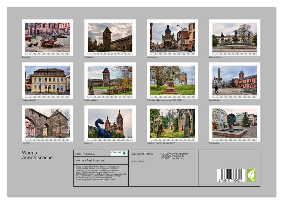 Worms - Ansichtssache (CALVENDO Premium Wandkalender 2026)