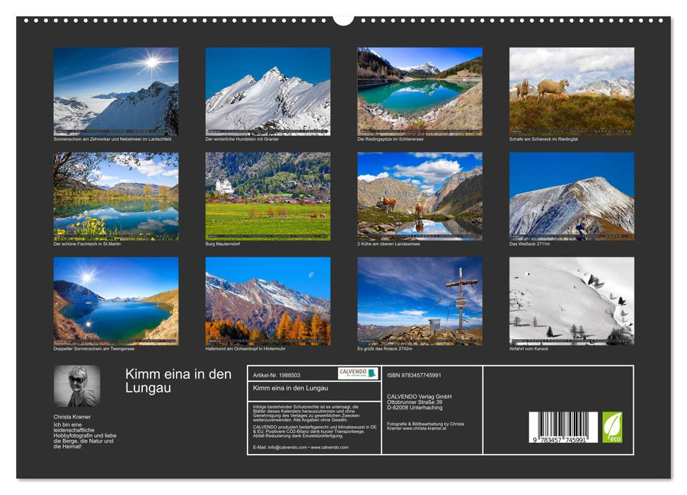 Kimm eina in den Lungau (CALVENDO Premium Wandkalender 2026)