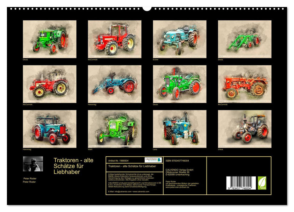 Traktoren - alte Schätze für Liebhaber (CALVENDO Premium Wandkalender 2026)