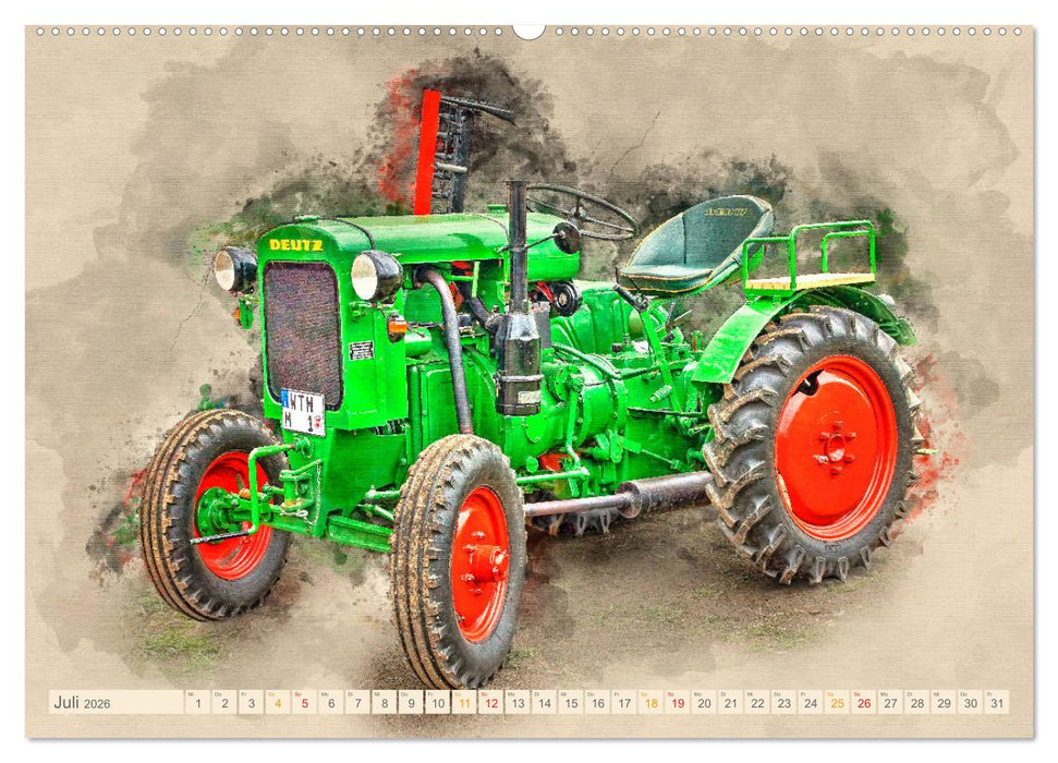 Traktoren - alte Schätze für Liebhaber (CALVENDO Premium Wandkalender 2026)