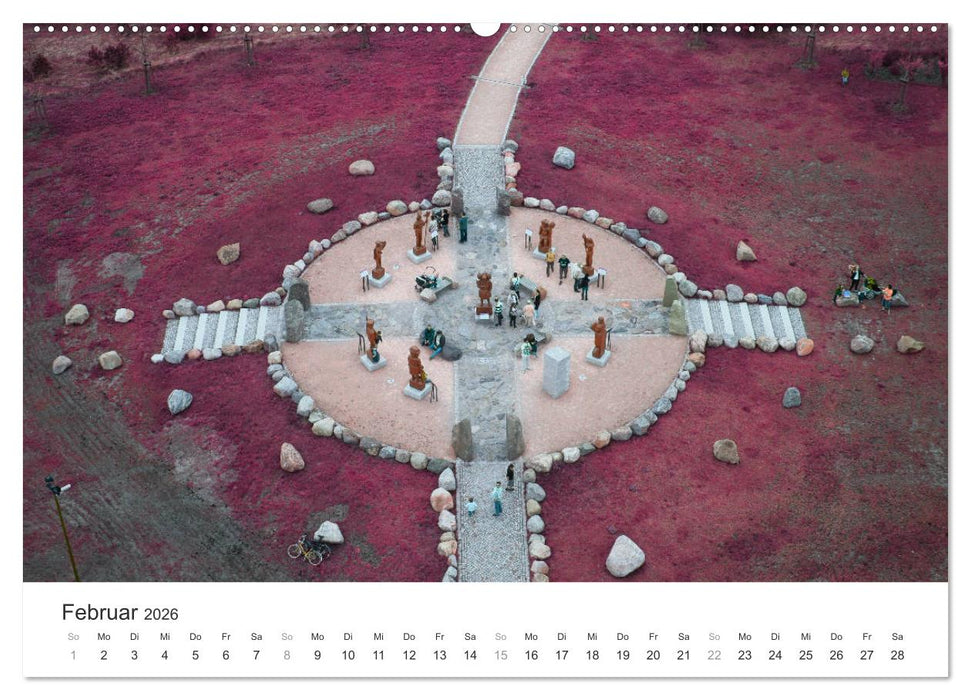 Cottbus und seine Umgebung in Infrarot (CALVENDO Wandkalender 2026)