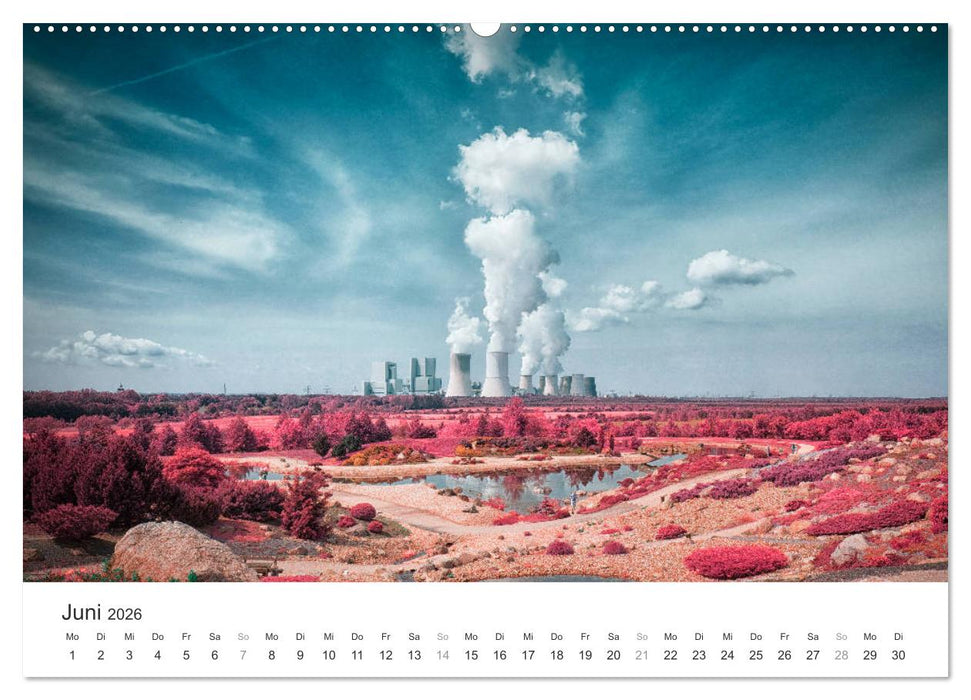 Cottbus und seine Umgebung in Infrarot (CALVENDO Wandkalender 2026)