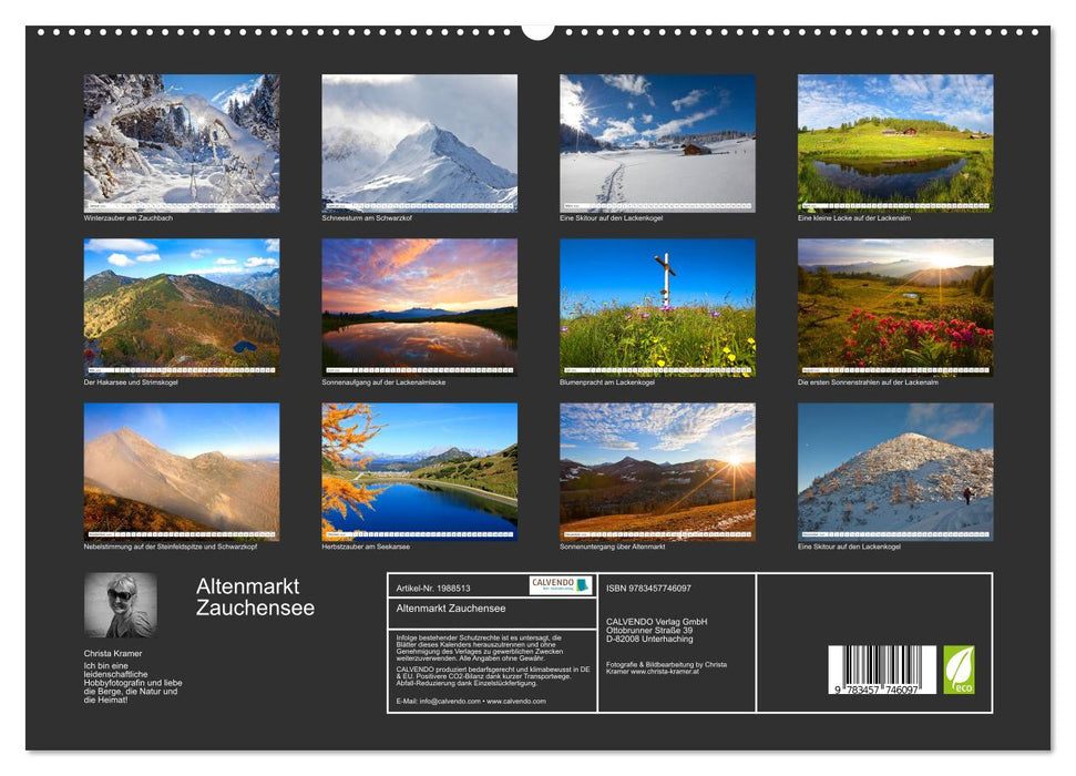 Altenmarkt Zauchensee (CALVENDO Premium Wandkalender 2026)