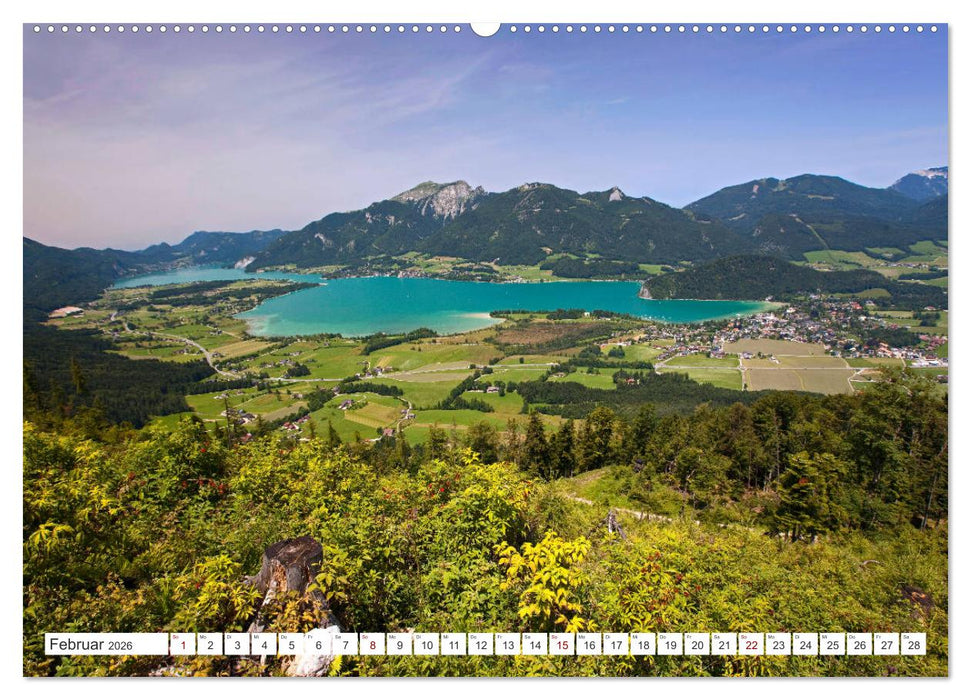 Der schöne Wolfgangsee im Salzkammergut (CALVENDO Premium Wandkalender 2026)