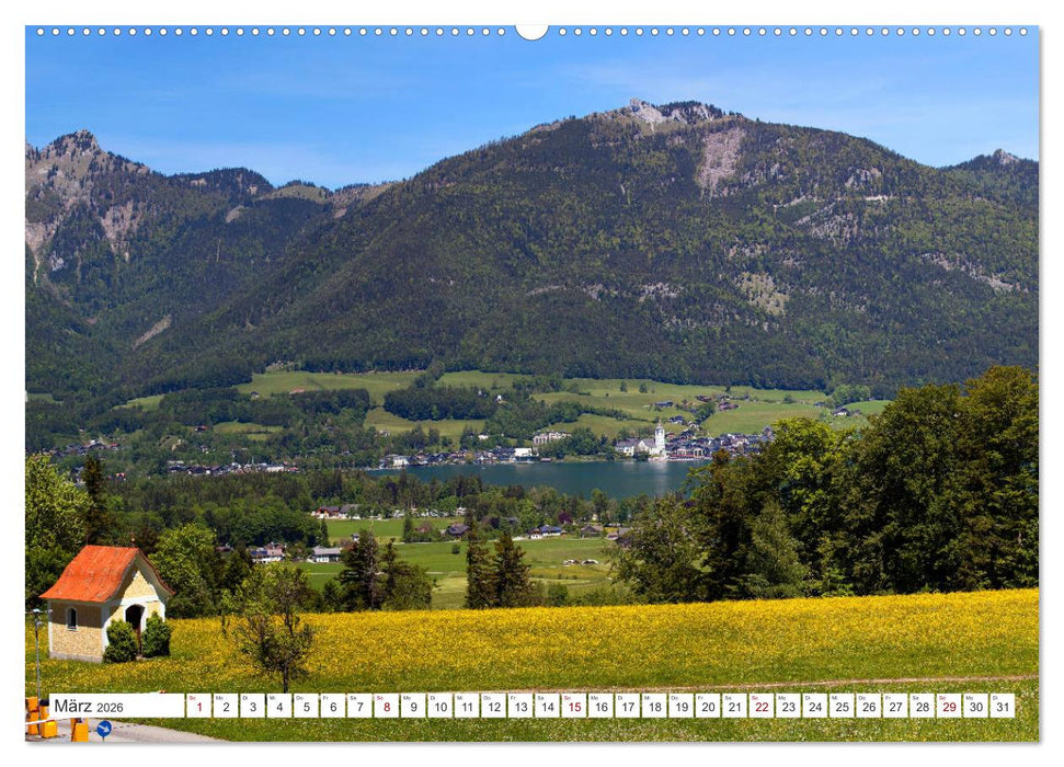 Der schöne Wolfgangsee im Salzkammergut (CALVENDO Premium Wandkalender 2026)