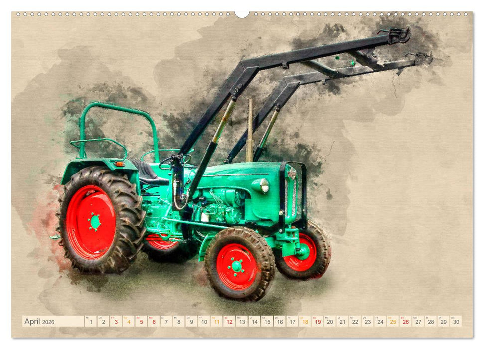 Traktoren für Liebhaber (CALVENDO Premium Wandkalender 2026)