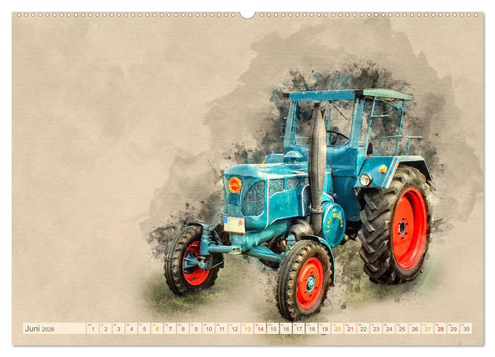 Traktoren für Liebhaber (CALVENDO Premium Wandkalender 2026)