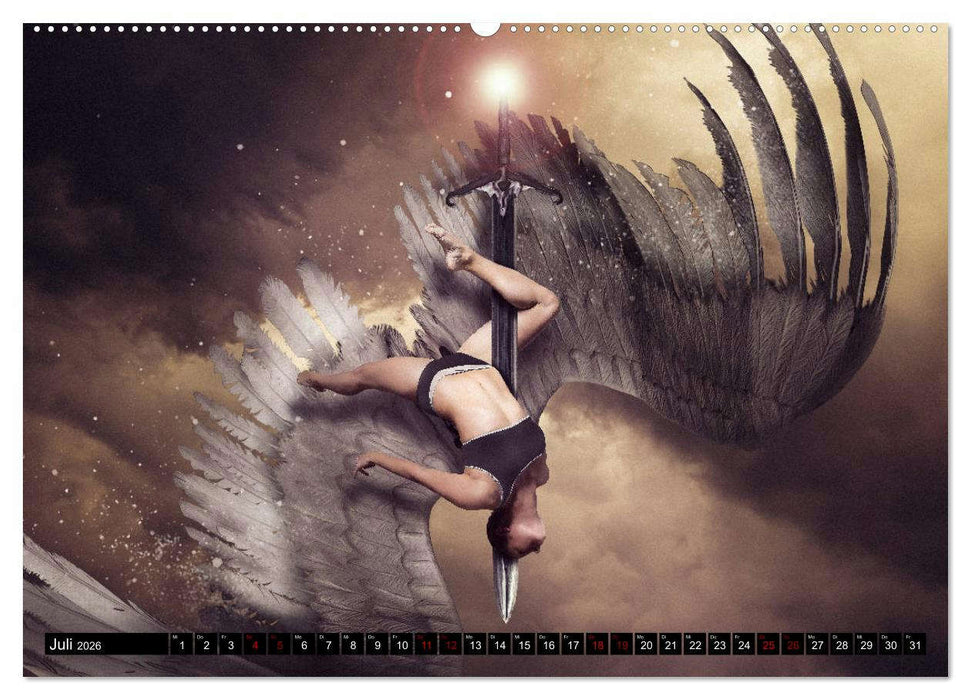 Pole Dance Engel (CALVENDO Premium Wandkalender 2026)