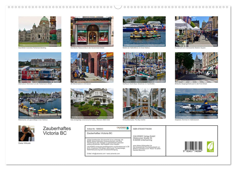 Zauberhaftes Victoria BC (CALVENDO Premium Wandkalender 2026)