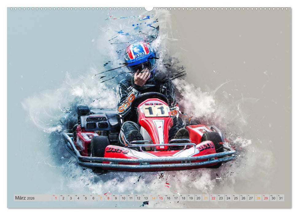 GoKart - extrem cool (CALVENDO Premium Wandkalender 2026)