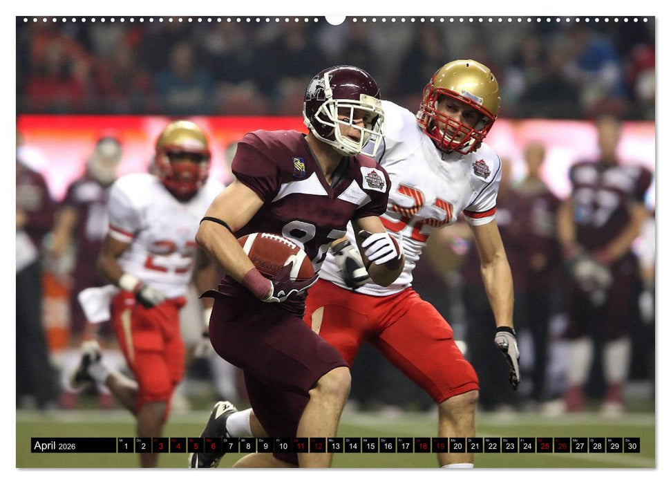 American Football - Athleten (CALVENDO Premium Wandkalender 2026)