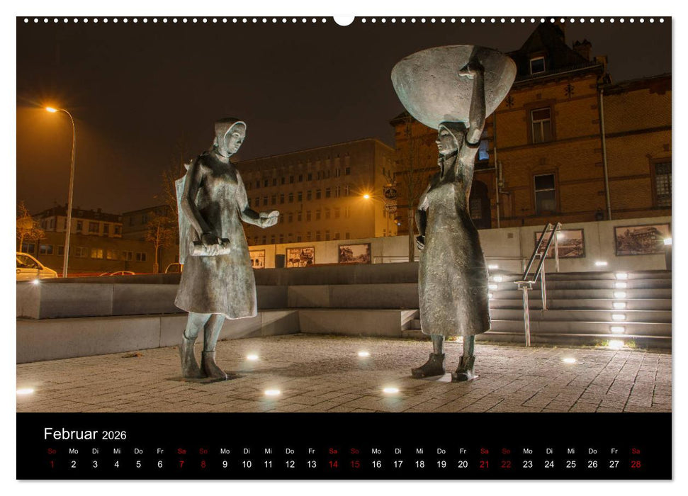Pirmasens bei Nacht (CALVENDO Premium Wandkalender 2026)
