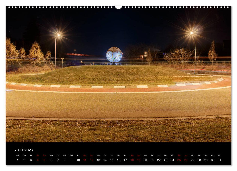 Pirmasens bei Nacht (CALVENDO Premium Wandkalender 2026)
