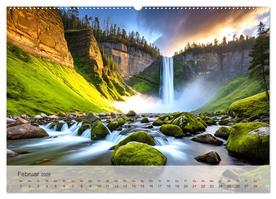 Flüsse der Fantasie (CALVENDO Wandkalender 2026)
