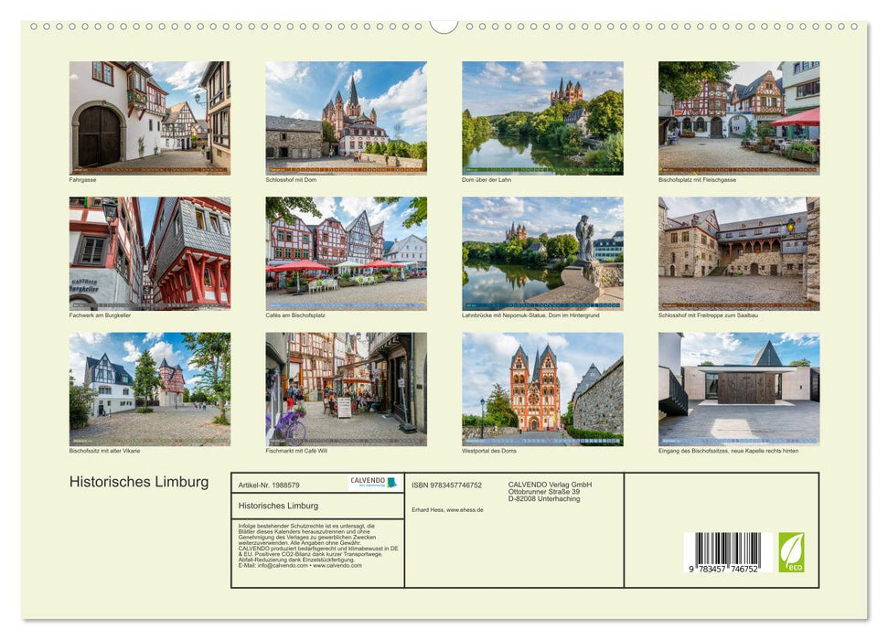 Historisches Limburg (CALVENDO Premium Wandkalender 2026)
