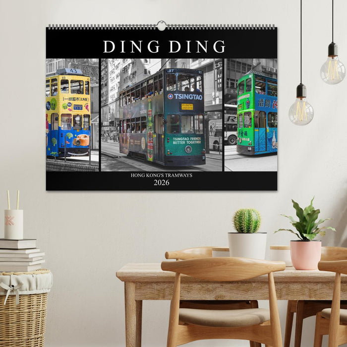 Ding Ding - Hong Kong's Tramways (CALVENDO Wandkalender 2026)