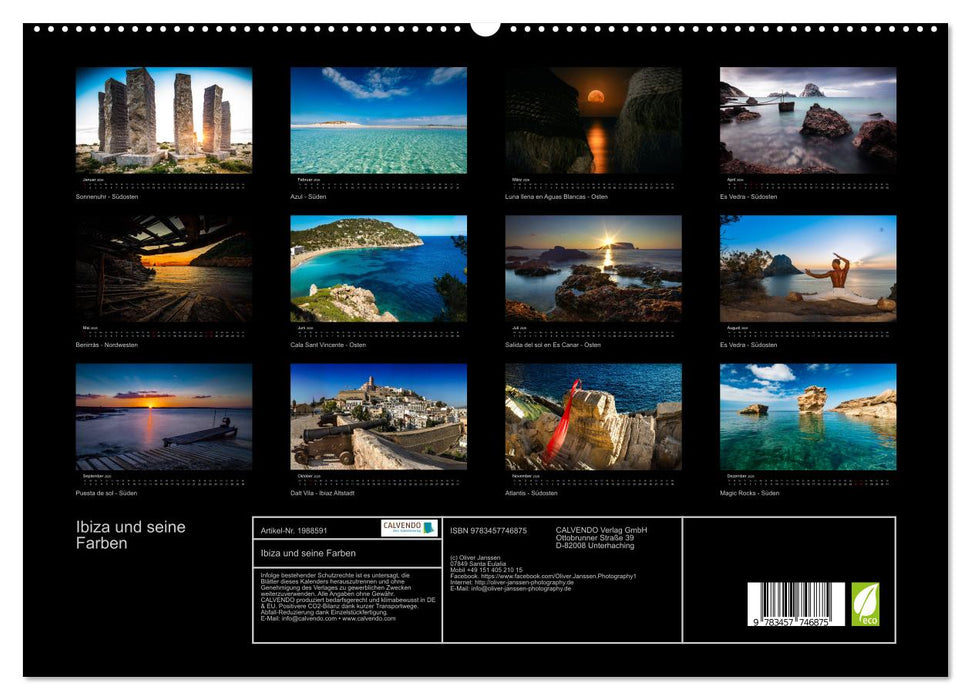 Ibiza und seine Farben (CALVENDO Premium Wandkalender 2026)