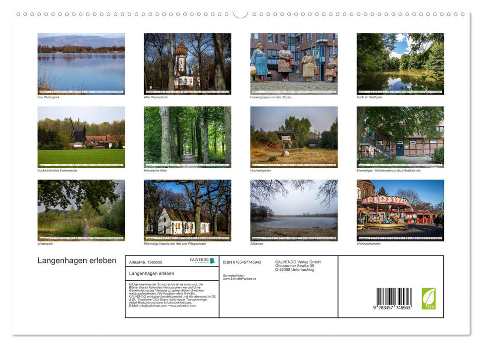 Langenhagen erleben (CALVENDO Premium Wandkalender 2026)