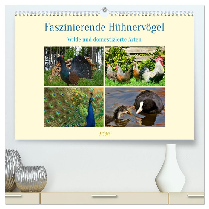 Faszinierende Hühnervögel (CALVENDO Premium Wandkalender 2026)