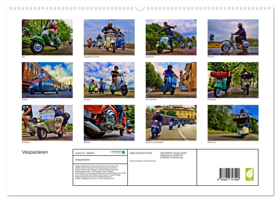 Vespazieren (CALVENDO Premium Wandkalender 2026)