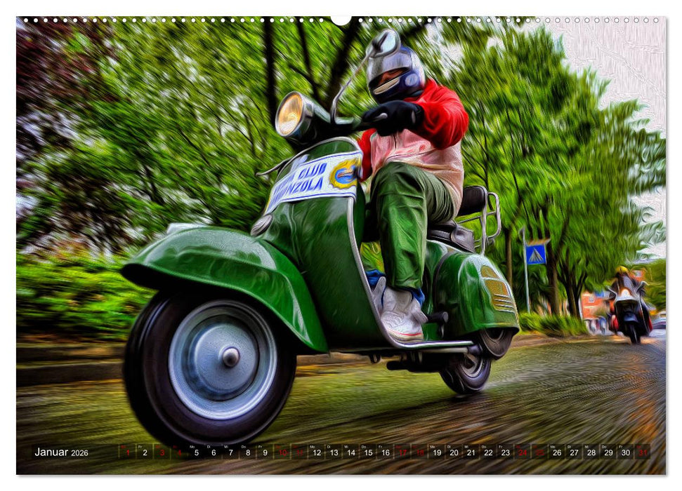Vespazieren (CALVENDO Premium Wandkalender 2026)