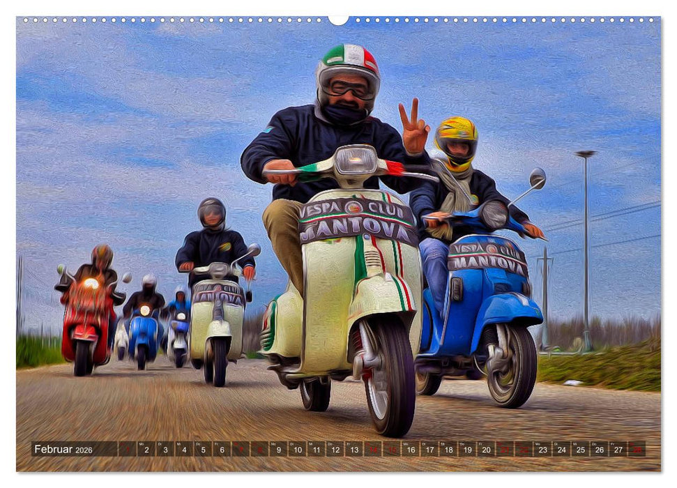 Vespazieren (CALVENDO Premium Wandkalender 2026)