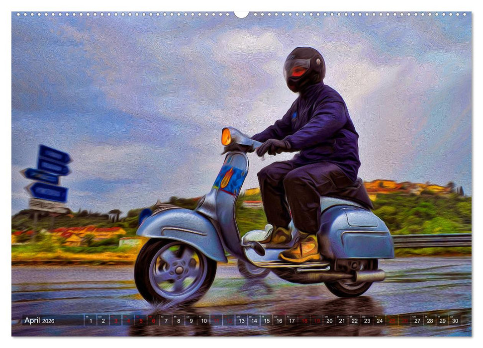 Vespazieren (CALVENDO Premium Wandkalender 2026)