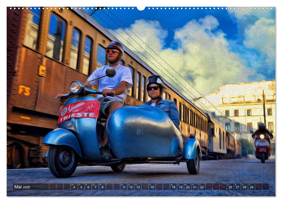 Vespazieren (CALVENDO Premium Wandkalender 2026)