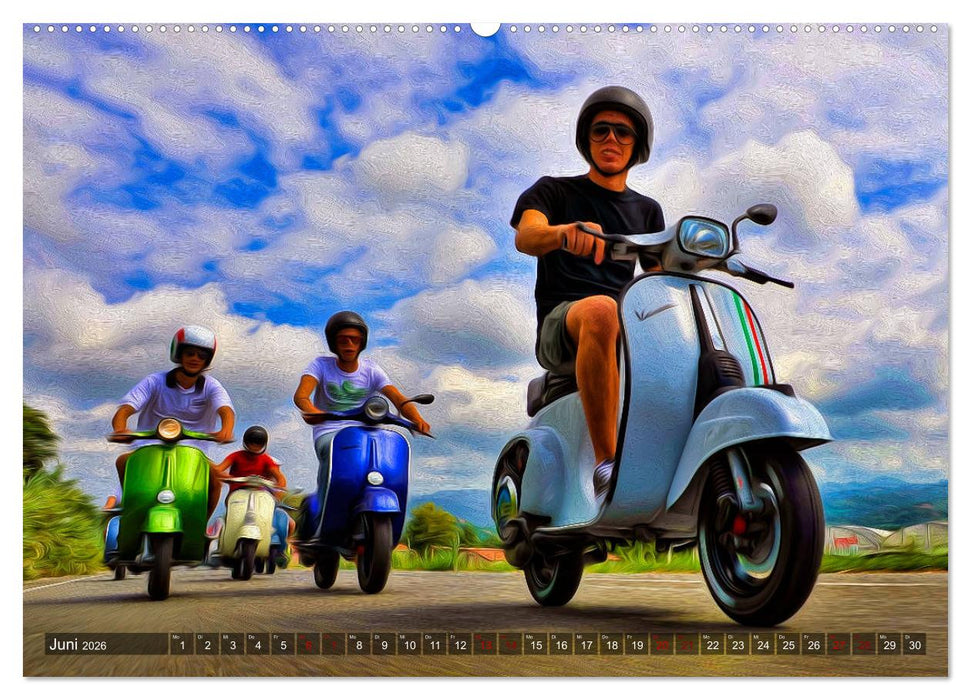 Vespazieren (CALVENDO Premium Wandkalender 2026)