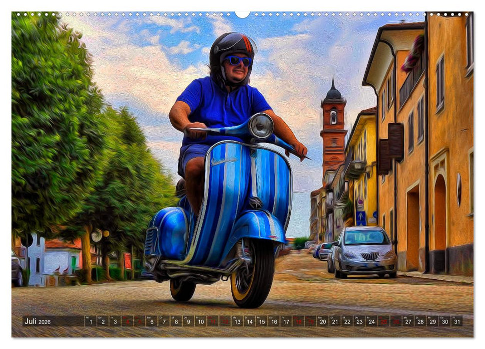 Vespazieren (CALVENDO Premium Wandkalender 2026)