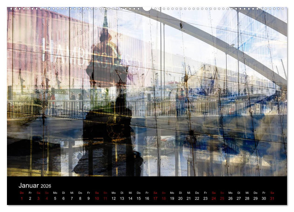 Hamburg-Art (CALVENDO Premium Wandkalender 2026)