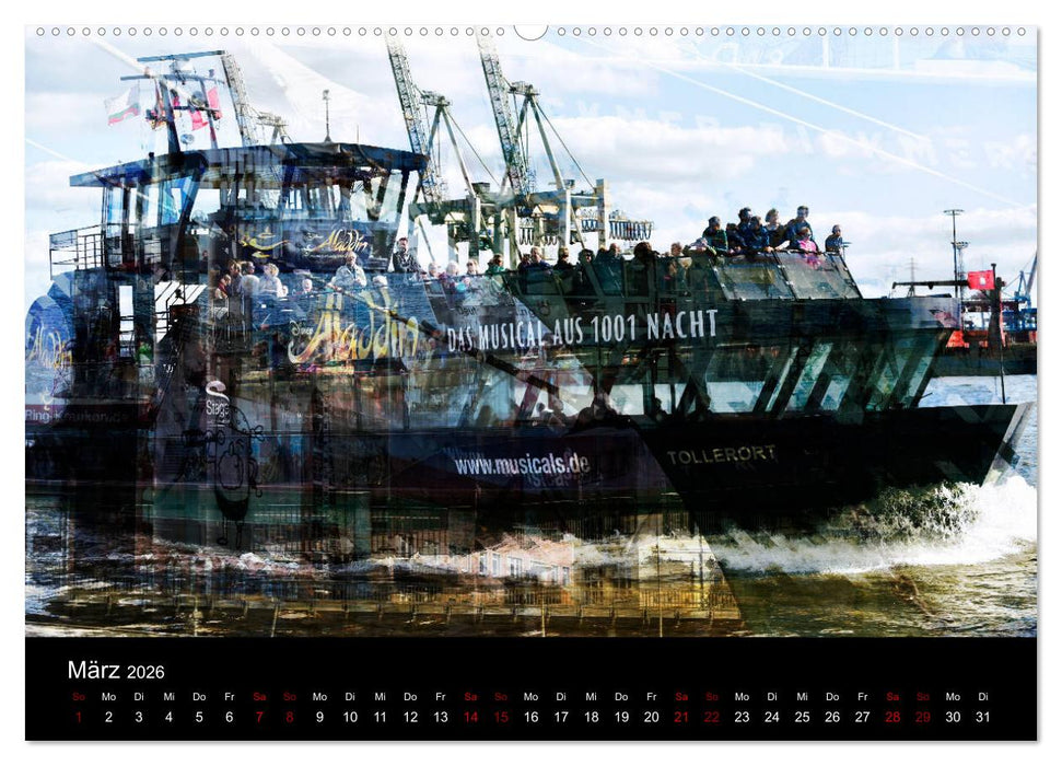 Hamburg-Art (CALVENDO Premium Wandkalender 2026)