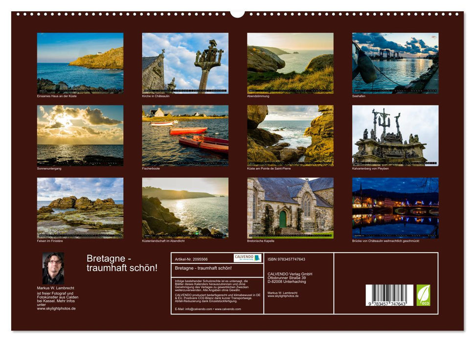 Bretagne - traumhaft schön! (CALVENDO Premium Wandkalender 2026)