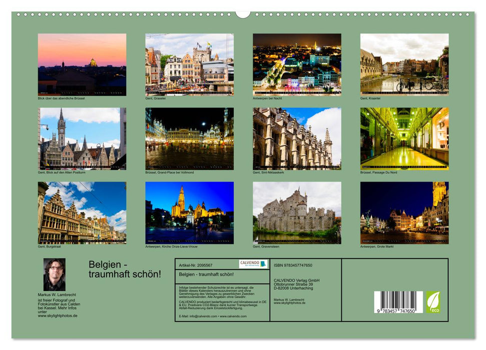Belgien - traumhaft schön! (CALVENDO Premium Wandkalender 2026)