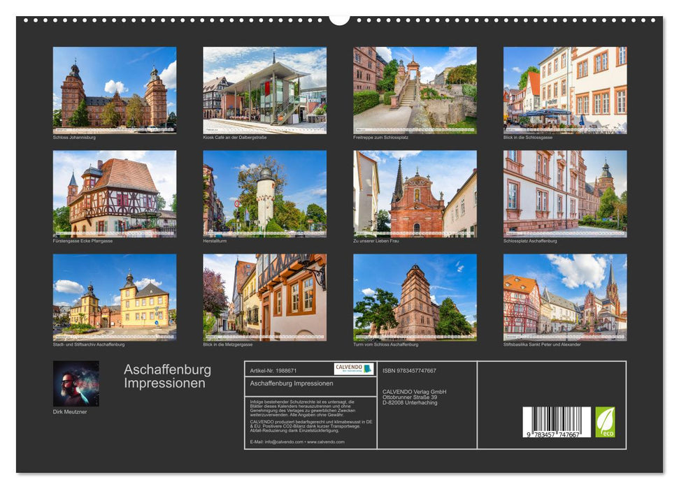 Aschaffenburg Impressionen (CALVENDO Premium Wandkalender 2026)