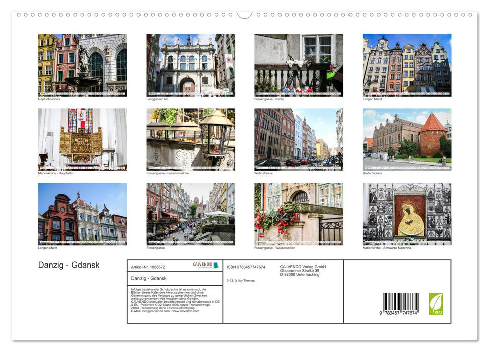 Danzig - Gdansk (CALVENDO Premium Wandkalender 2026)