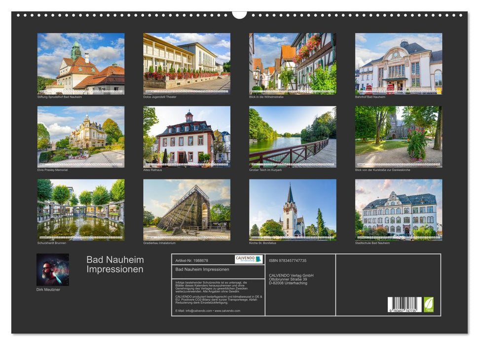 Bad Nauheim Impressionen (CALVENDO Wandkalender 2026)