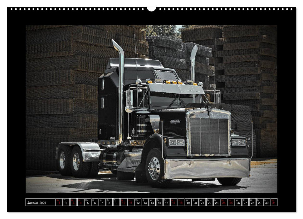 Kenworth W900 PHOTOART (CALVENDO Premium Wandkalender 2026)