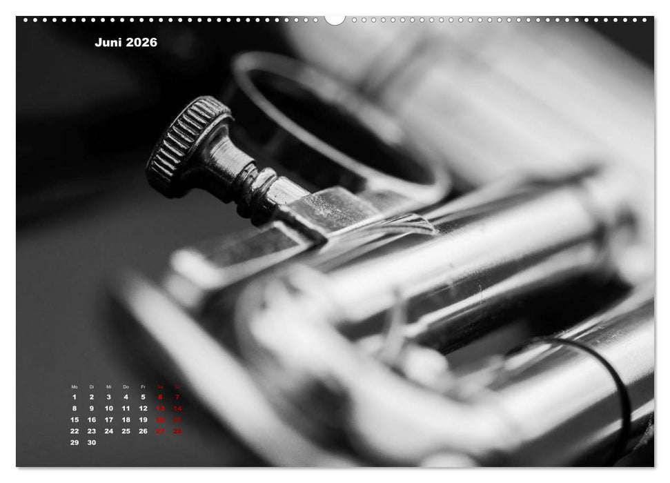 Trompete - Close up (CALVENDO Premium Wandkalender 2026)