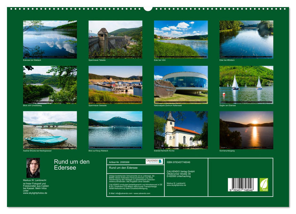 Rund um den Edersee (CALVENDO Premium Wandkalender 2026)