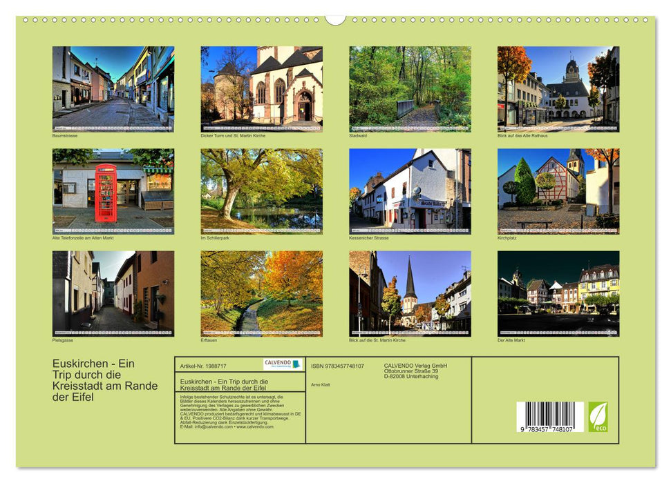 Euskirchen - Ein Trip durch die Kreisstadt am Rande der Eifel (CALVENDO Premium Wandkalender 2026)