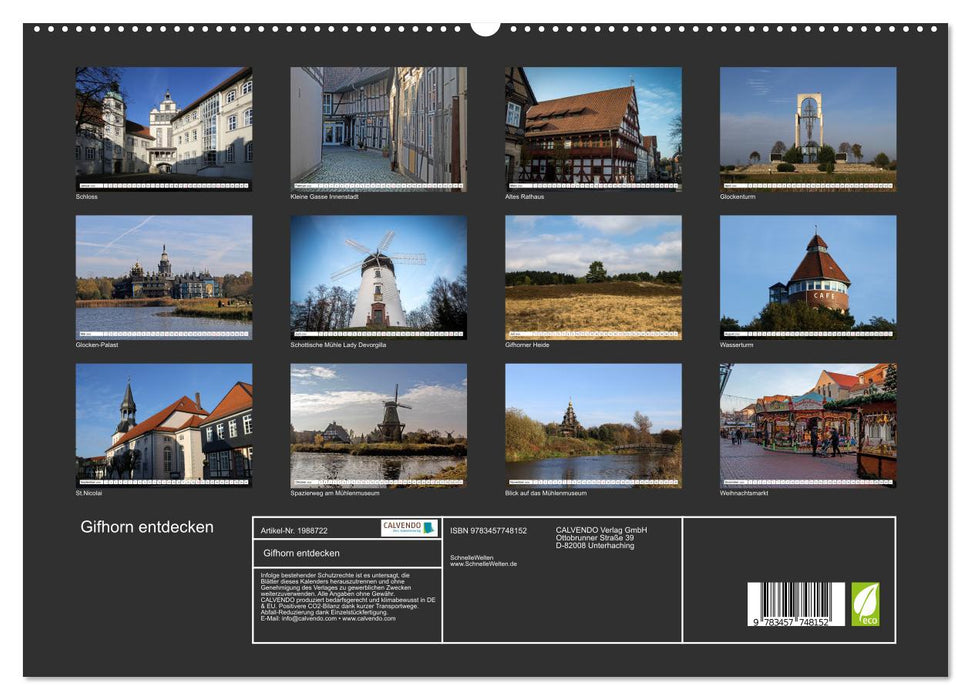 Gifhorn entdecken (CALVENDO Premium Wandkalender 2026)