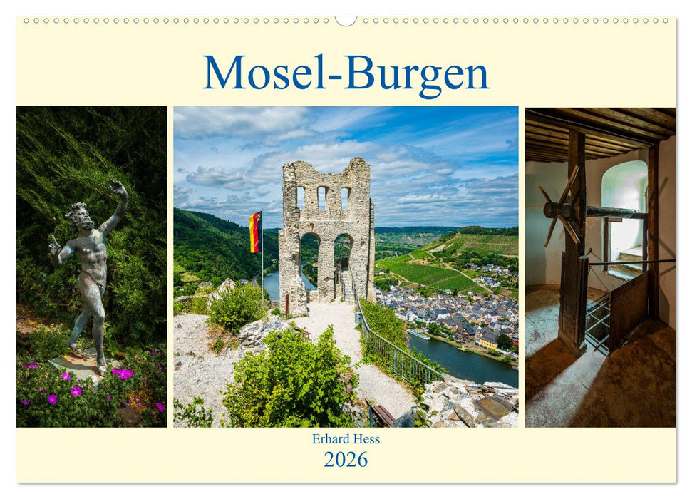 Mosel-Burgen (CALVENDO Wandkalender 2026)