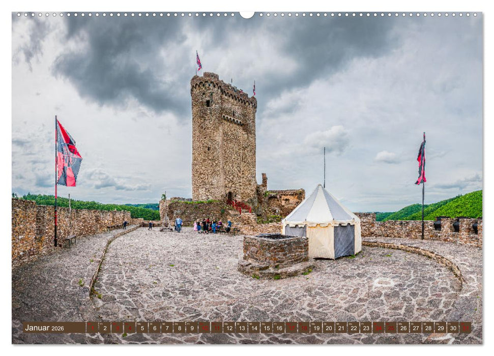 Mosel-Burgen (CALVENDO Wandkalender 2026)