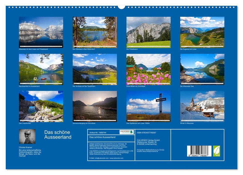 Das schöne Ausseerland (CALVENDO Premium Wandkalender 2026)