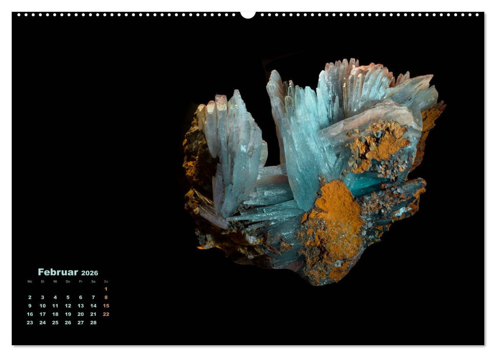 MINERALIEN designed by nature (CALVENDO Premium Wandkalender 2026)