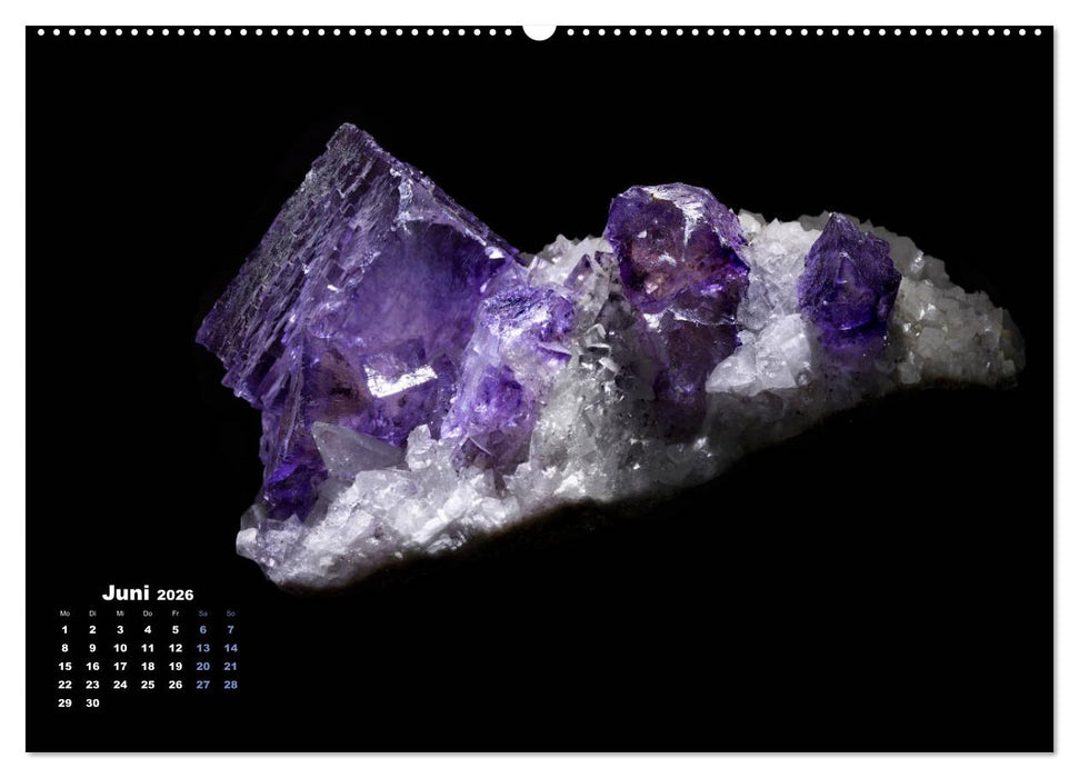 MINERALIEN designed by nature (CALVENDO Premium Wandkalender 2026)